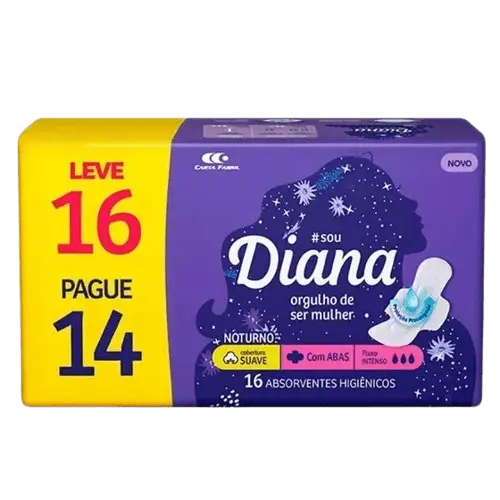 Absorvente Noturno Diana 16 un.